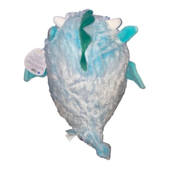 NWT SQUISHMALLOWS Fuzz A Mallow 12" Blue Lorelai the Dragon PLUSH Toy - Picture 3 of 4